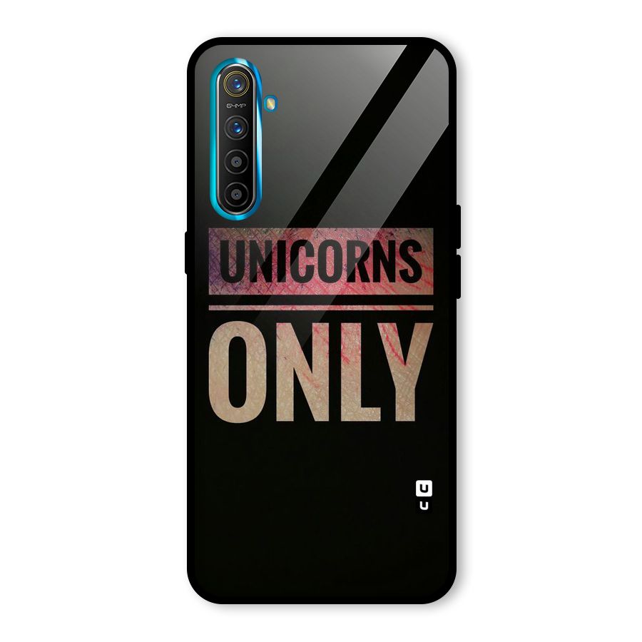 Unicorns Only Glass Back Case for Realme X2