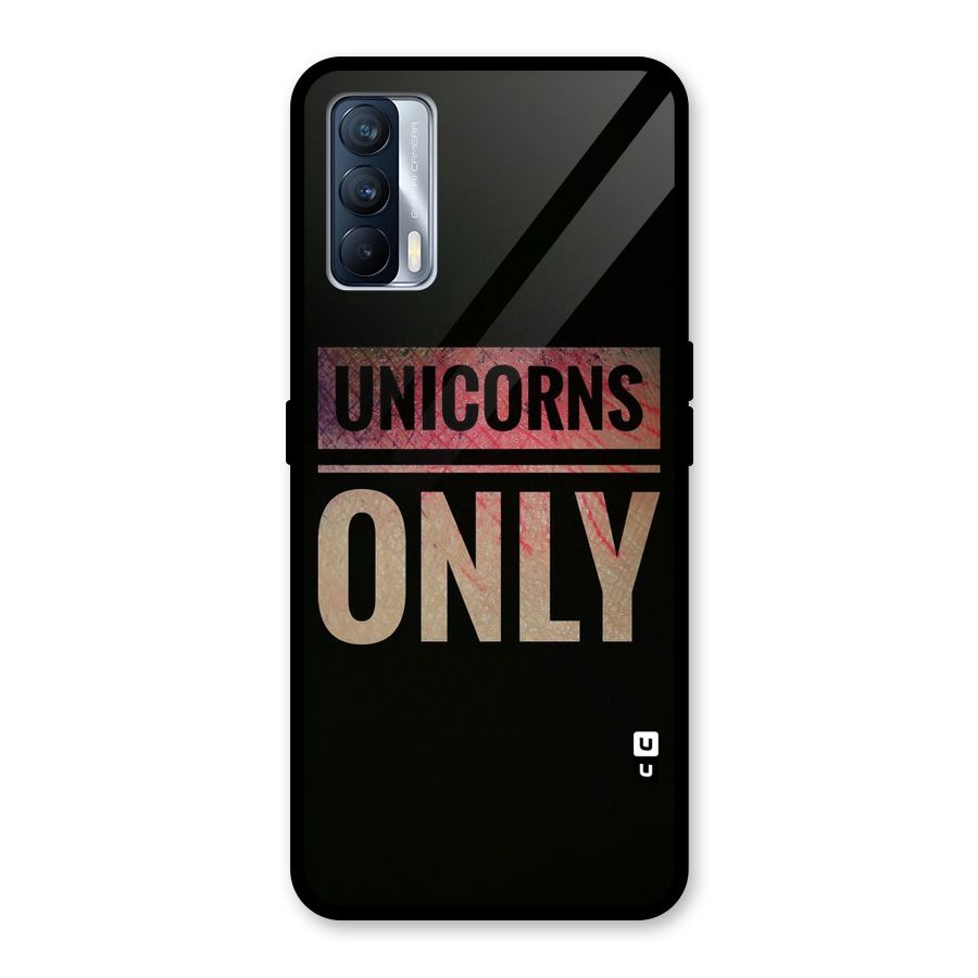 Unicorns Only Glass Back Case for Realme X7