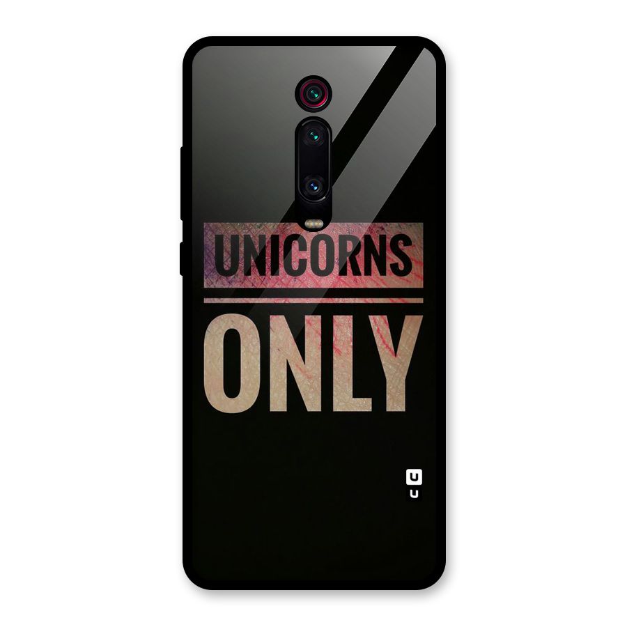 Unicorns Only Glass Back Case for Redmi K20