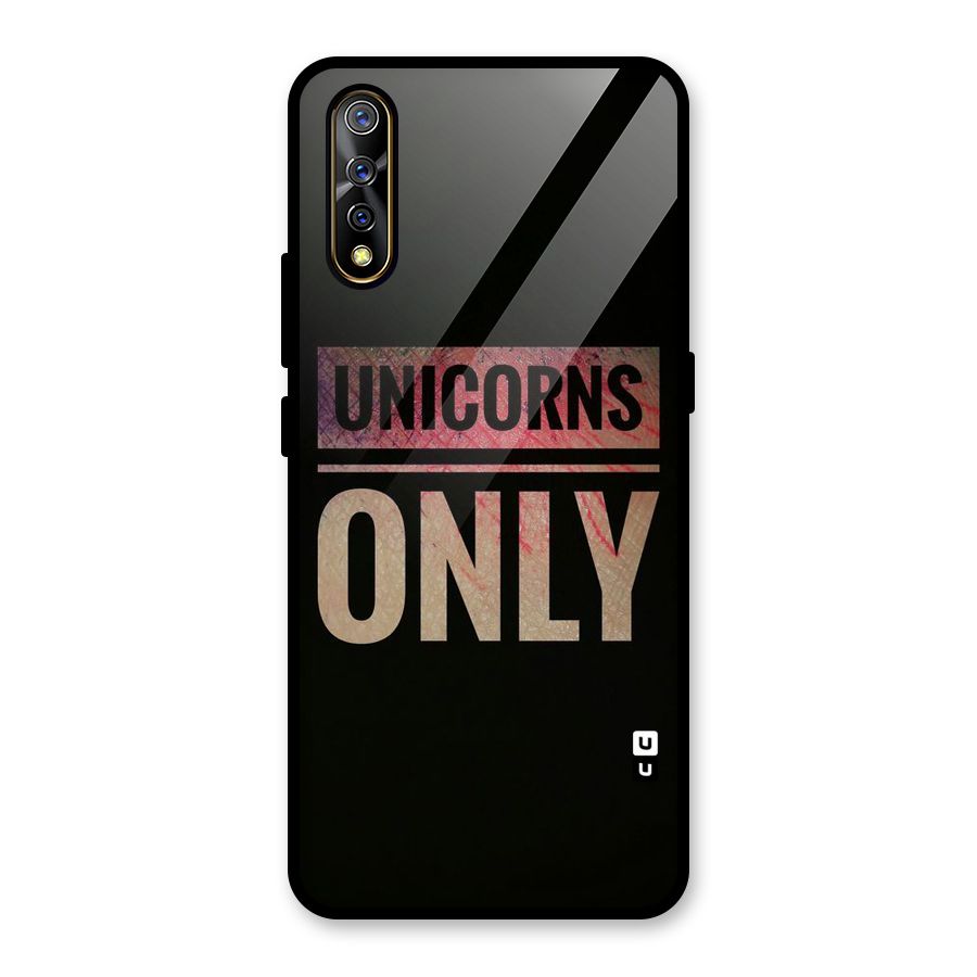 Unicorns Only Glass Back Case for Vivo S1