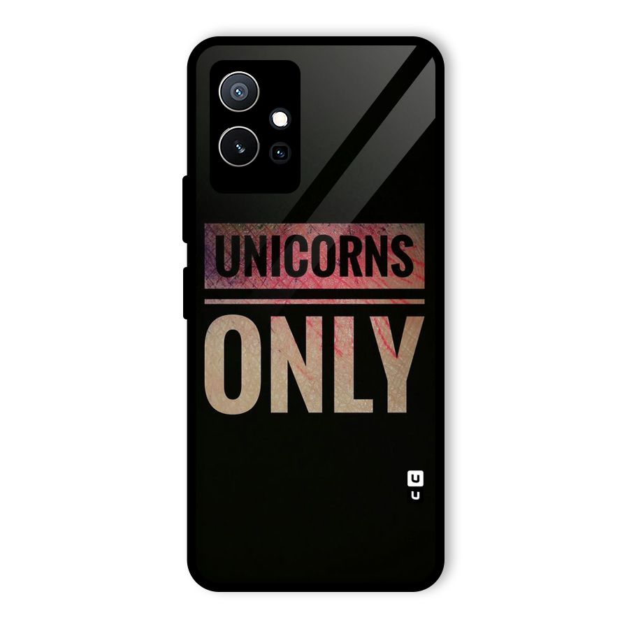 Unicorns Only Glass Back Case for Vivo T1 5G
