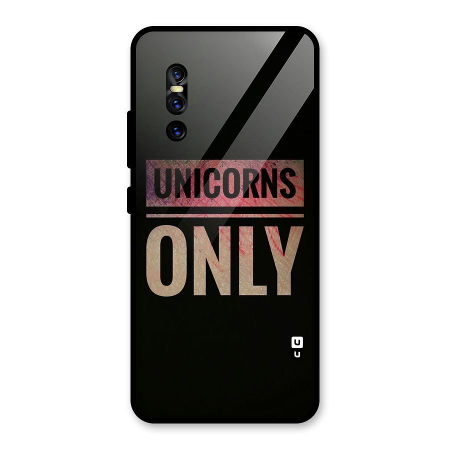 Unicorns Only Glass Back Case for Vivo V15 Pro