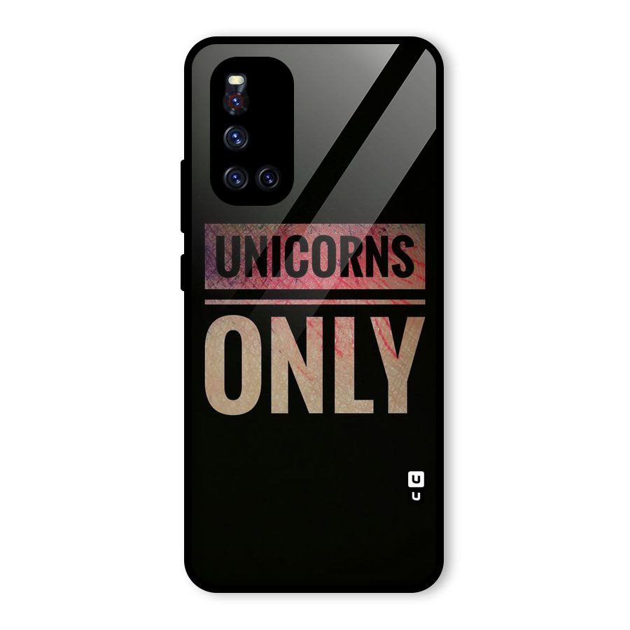 Unicorns Only Glass Back Case for Vivo V19