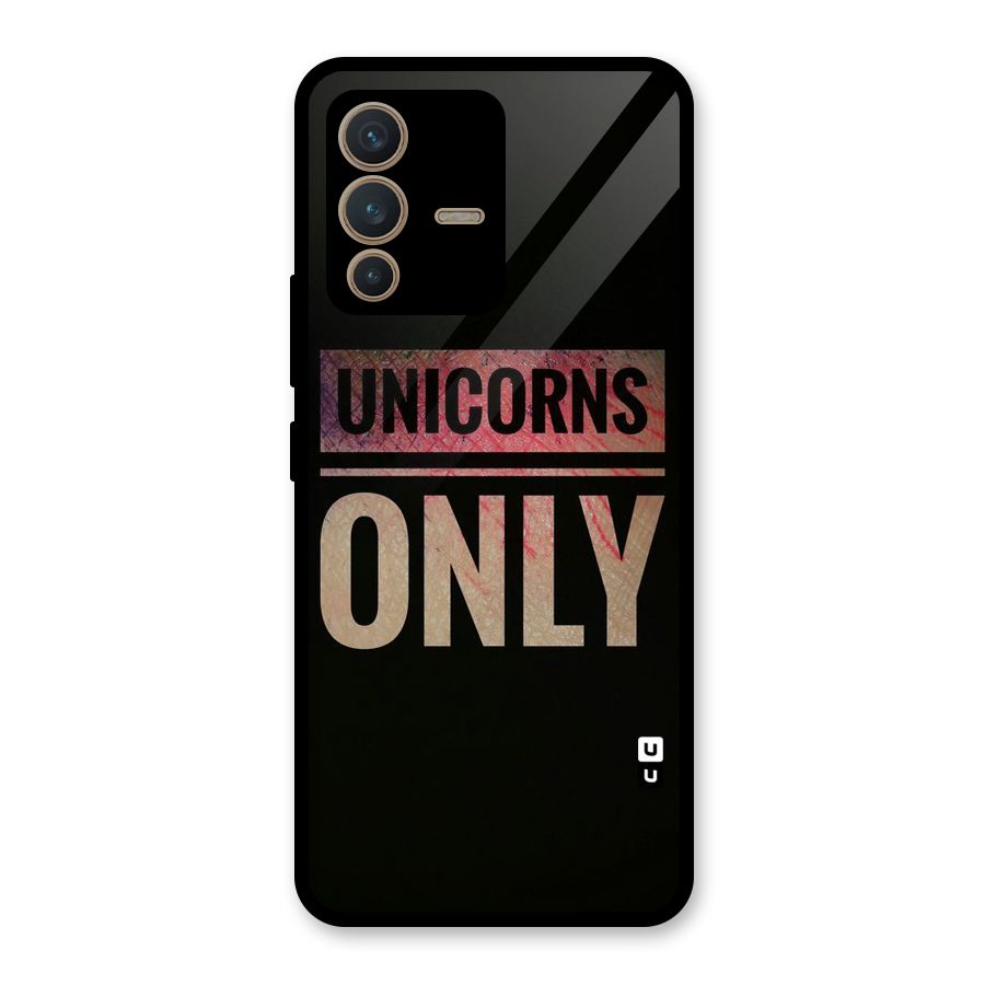 Unicorns Only Glass Back Case for Vivo V23 5G