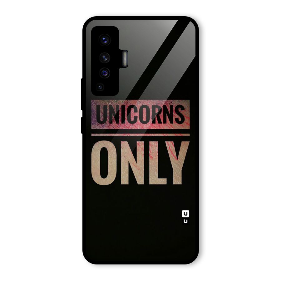 Unicorns Only Glass Back Case for Vivo X50