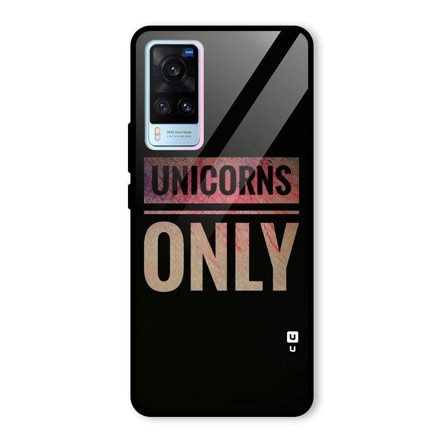 Unicorns Only Glass Back Case for Vivo X60