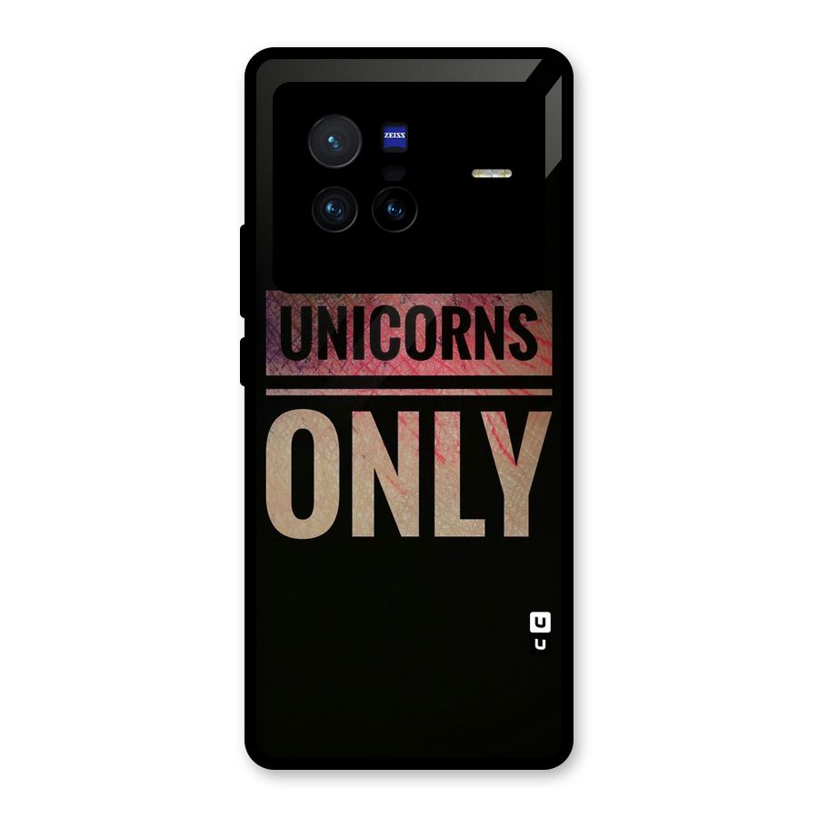 Unicorns Only Glass Back Case for Vivo X80