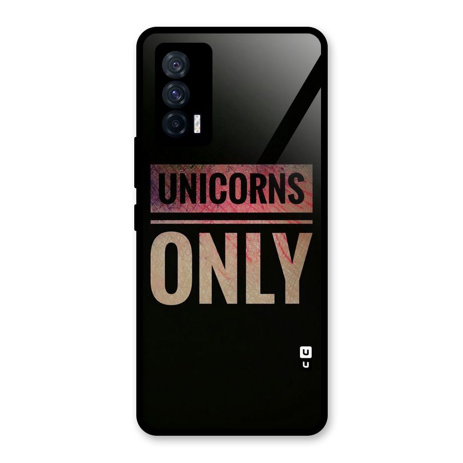 Unicorns Only Glass Back Case for Vivo iQOO 7 5G