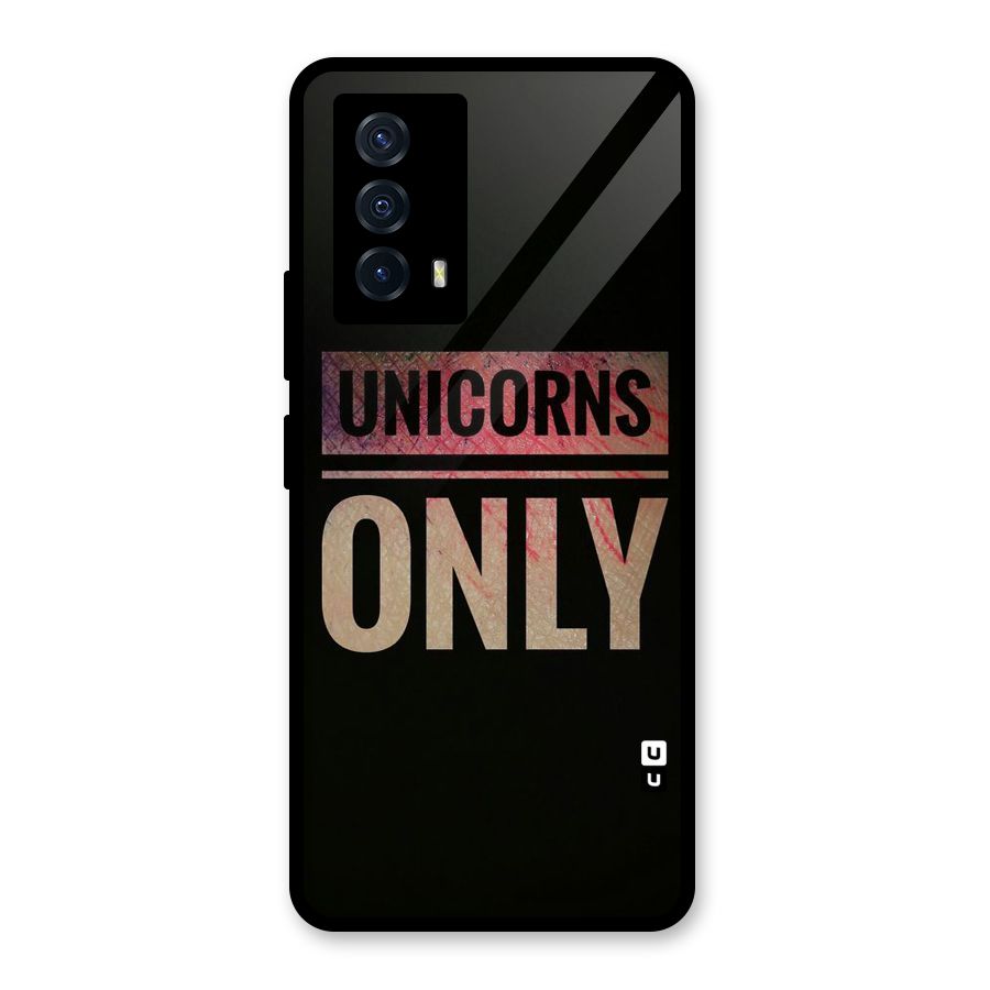 Unicorns Only Glass Back Case for Vivo iQOO Z5