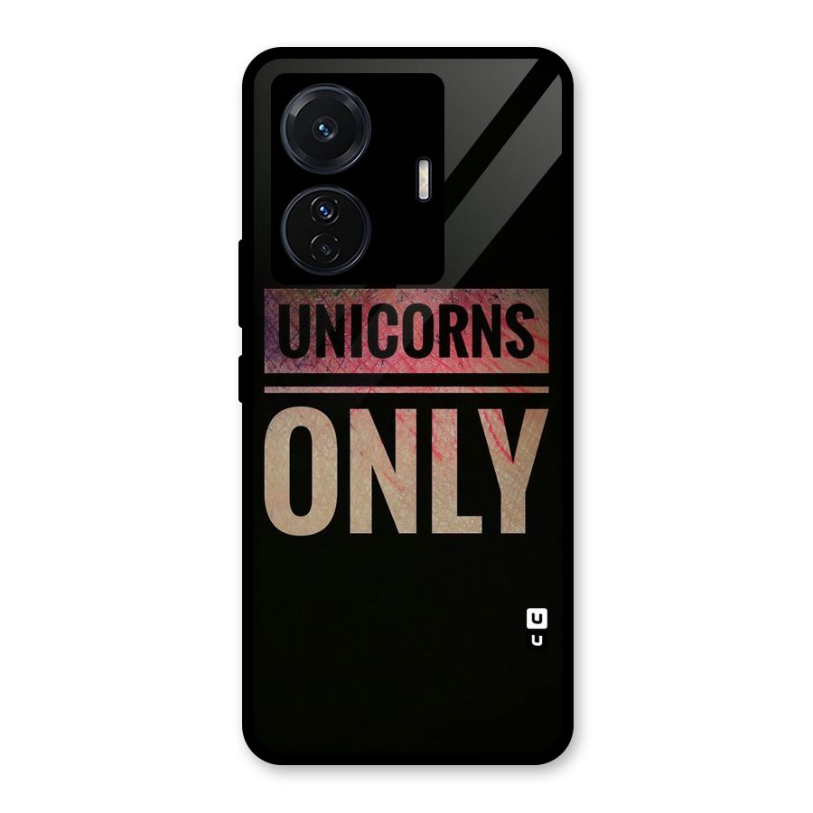 Unicorns Only Glass Back Case for Vivo iQOO Z6 Pro
