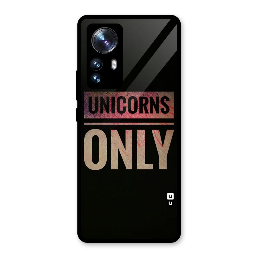 Unicorns Only Glass Back Case for Xiaomi 12 Pro