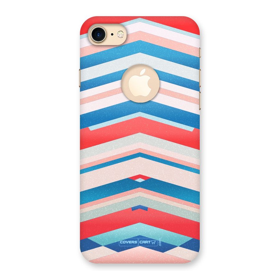 Unique Vibrant Colours Back Case for iPhone 8 Logo Cut