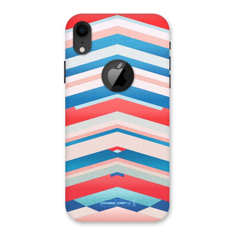 Unique Vibrant Colours Back Case for iPhone XR Logo Cut