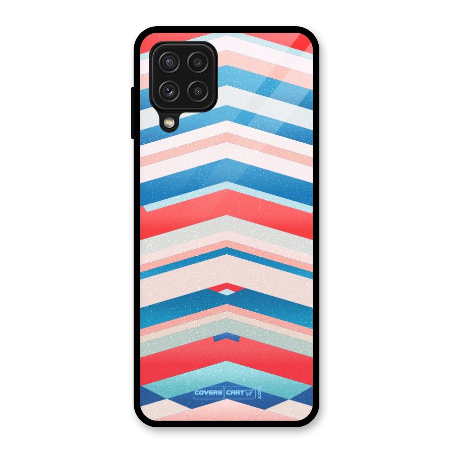 Unique Vibrant Colours Glass Back Case for Galaxy A22 4G