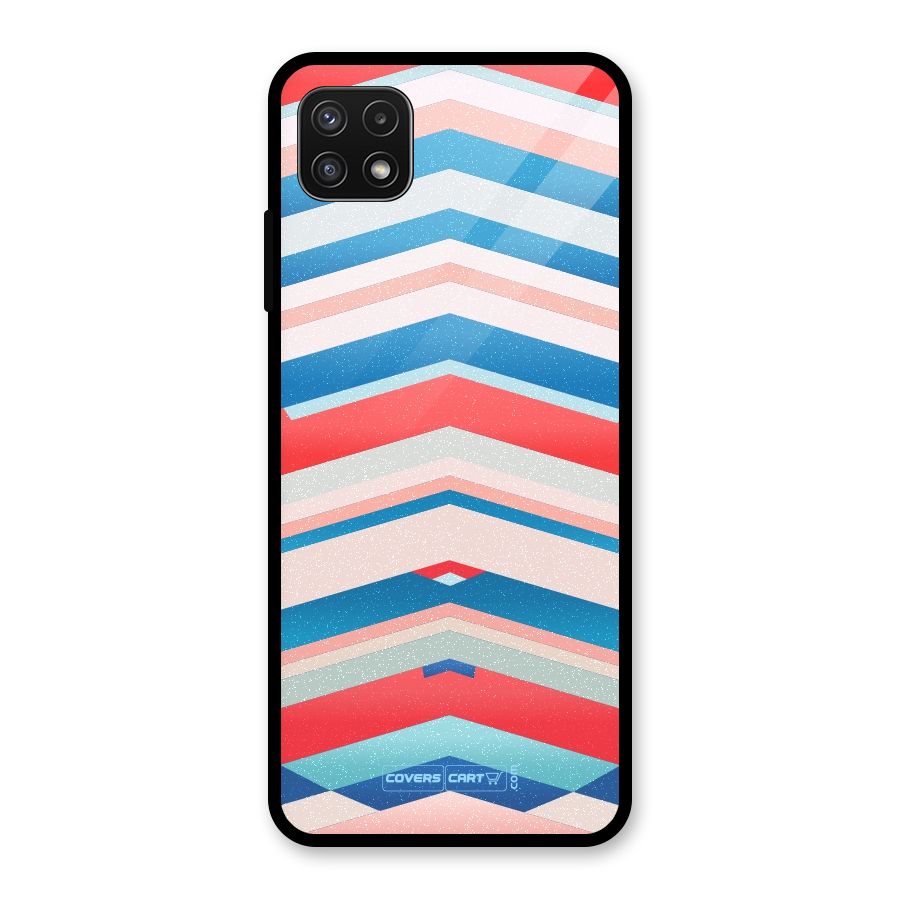 Unique Vibrant Colours Glass Back Case for Galaxy A22 5G