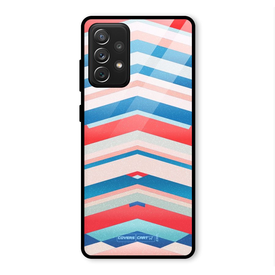 Unique Vibrant Colours Glass Back Case for Galaxy A72