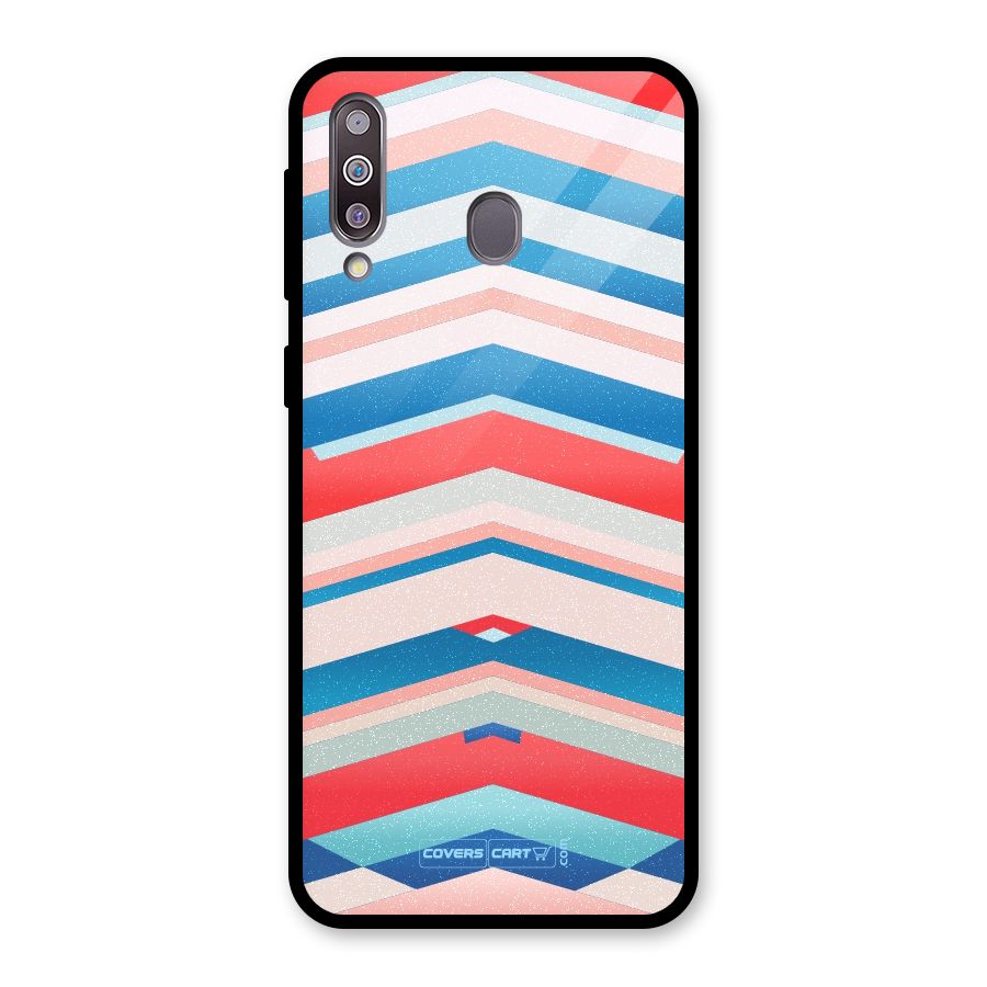 Unique Vibrant Colours Glass Back Case for Galaxy M30
