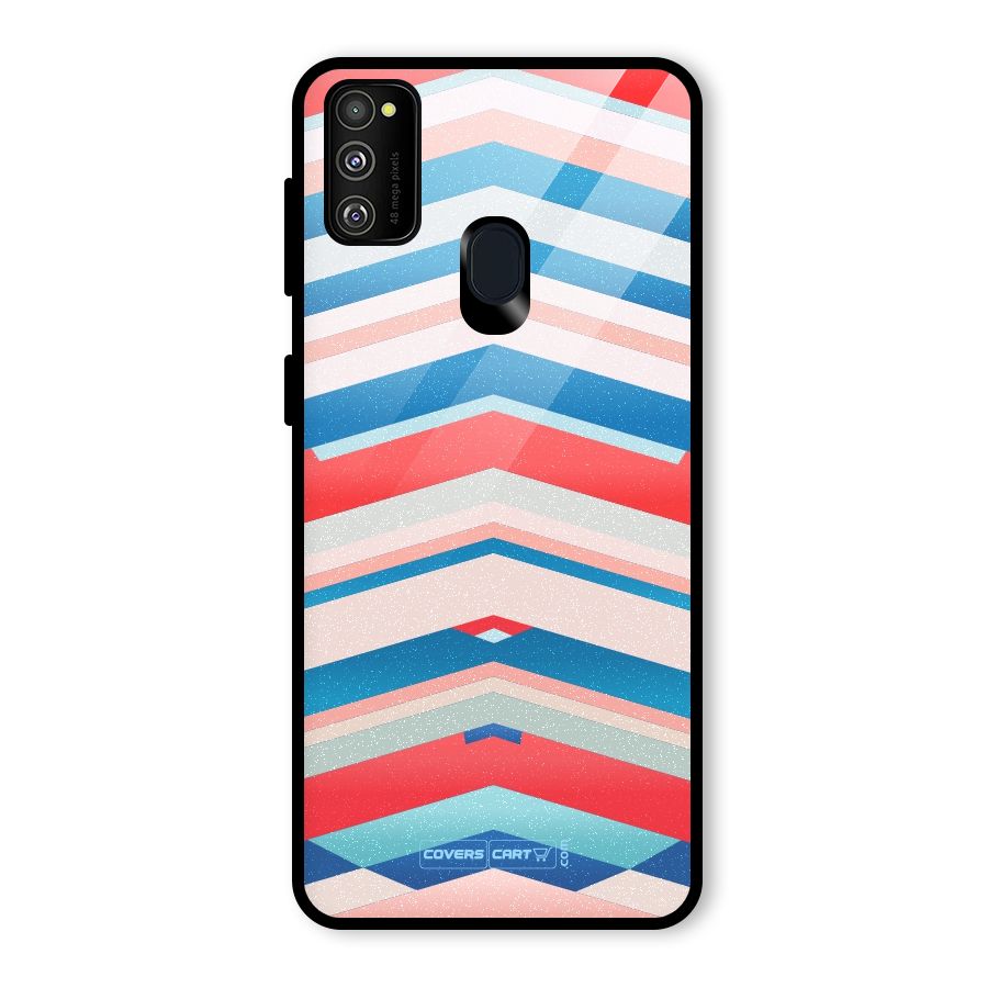 Unique Vibrant Colours Glass Back Case for Galaxy M30s