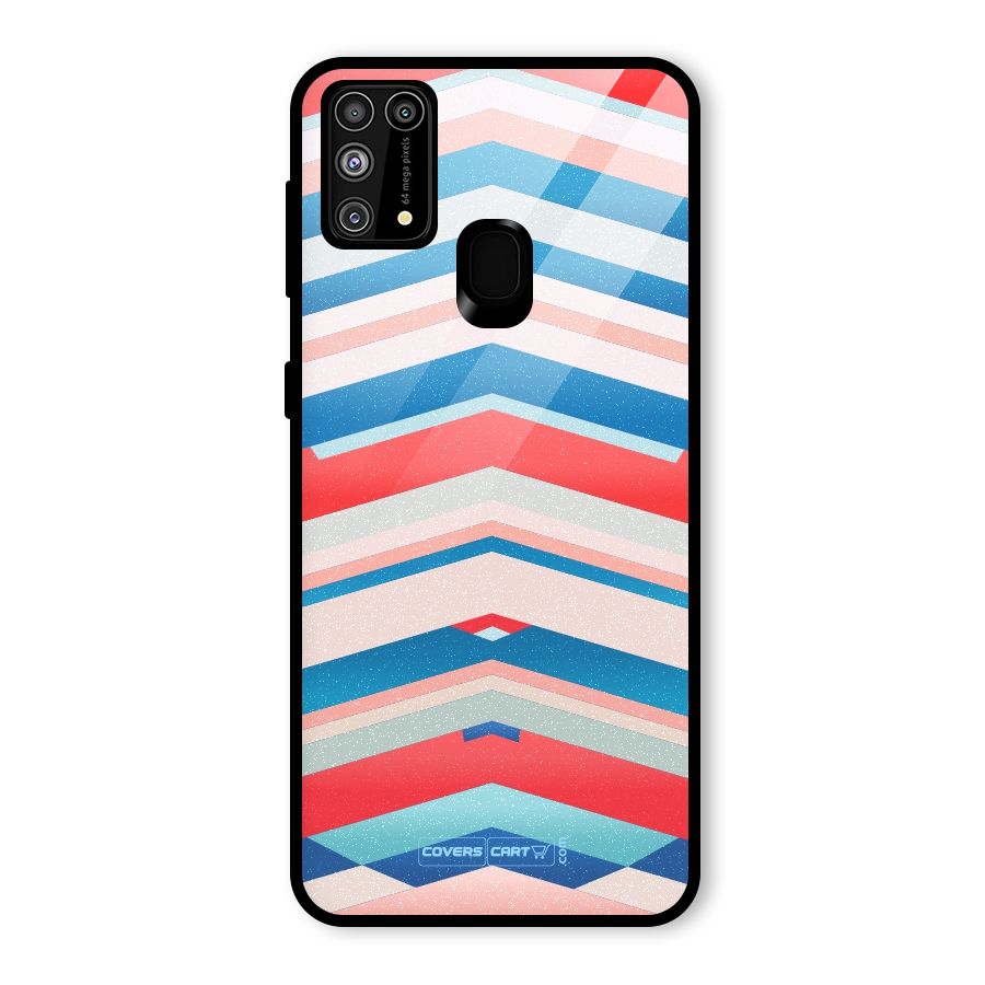 Unique Vibrant Colours Glass Back Case for Galaxy M31