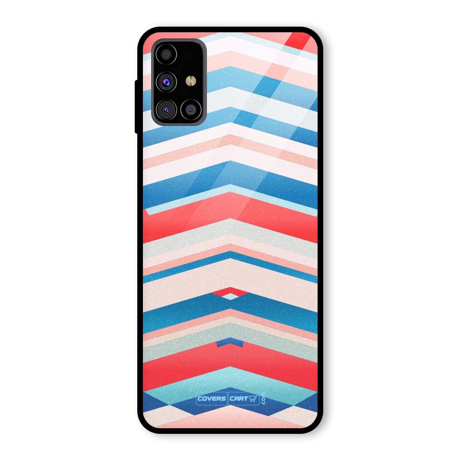 Unique Vibrant Colours Glass Back Case for Galaxy M31s