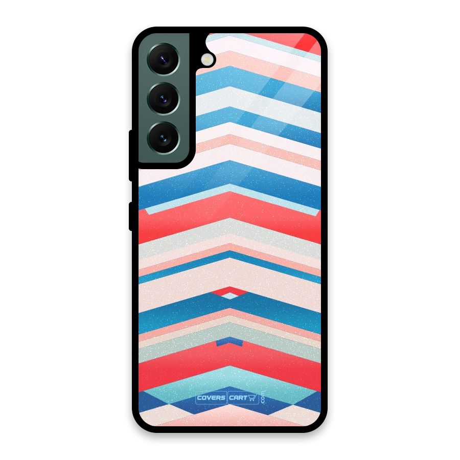 Unique Vibrant Colours Glass Back Case for Galaxy S22 5G