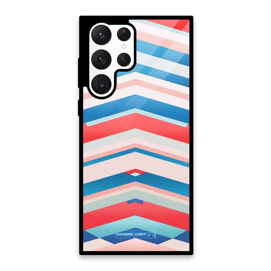 Unique Vibrant Colours Glass Back Case for Galaxy S22 Ultra 5G