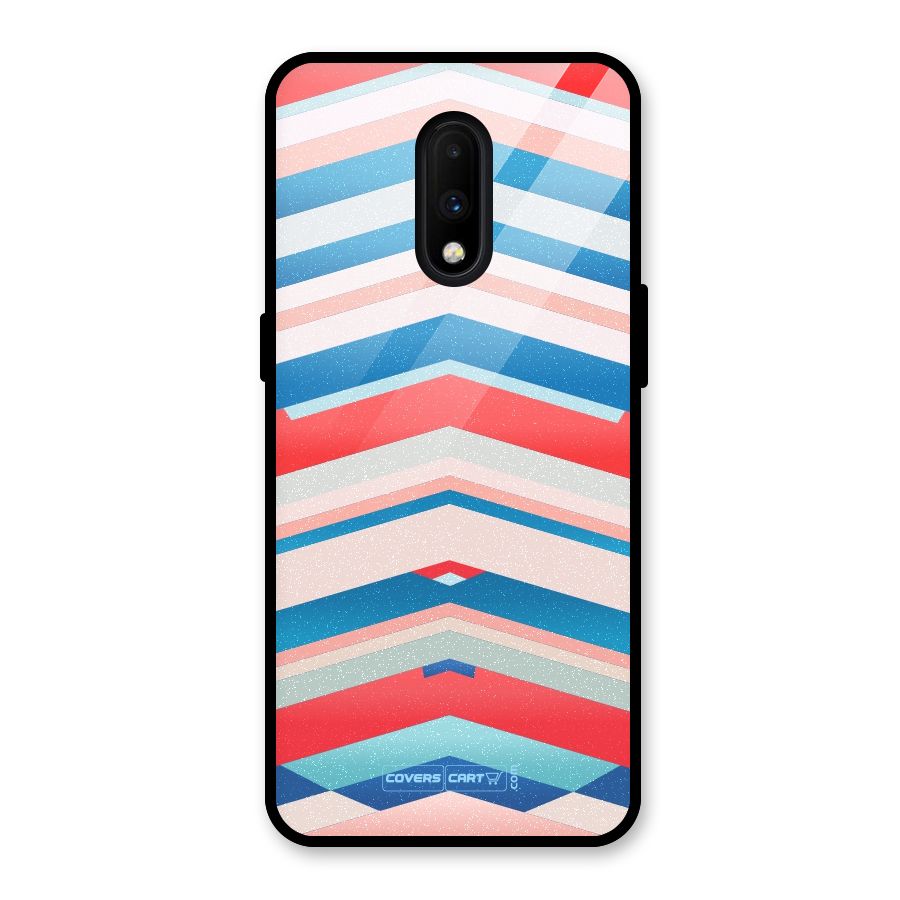 Unique Vibrant Colours Glass Back Case for OnePlus 7