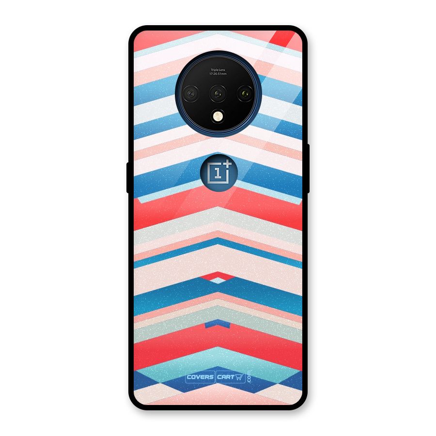 Unique Vibrant Colours Glass Back Case for OnePlus 7T