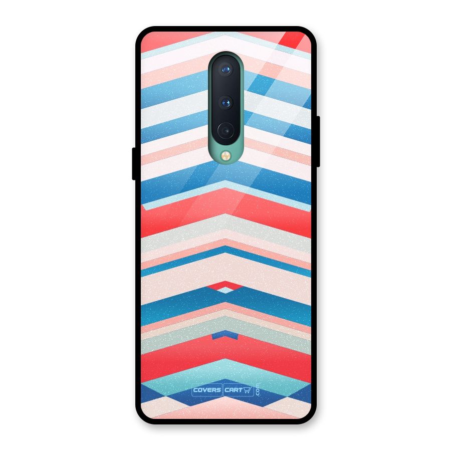 Unique Vibrant Colours Glass Back Case for OnePlus 8