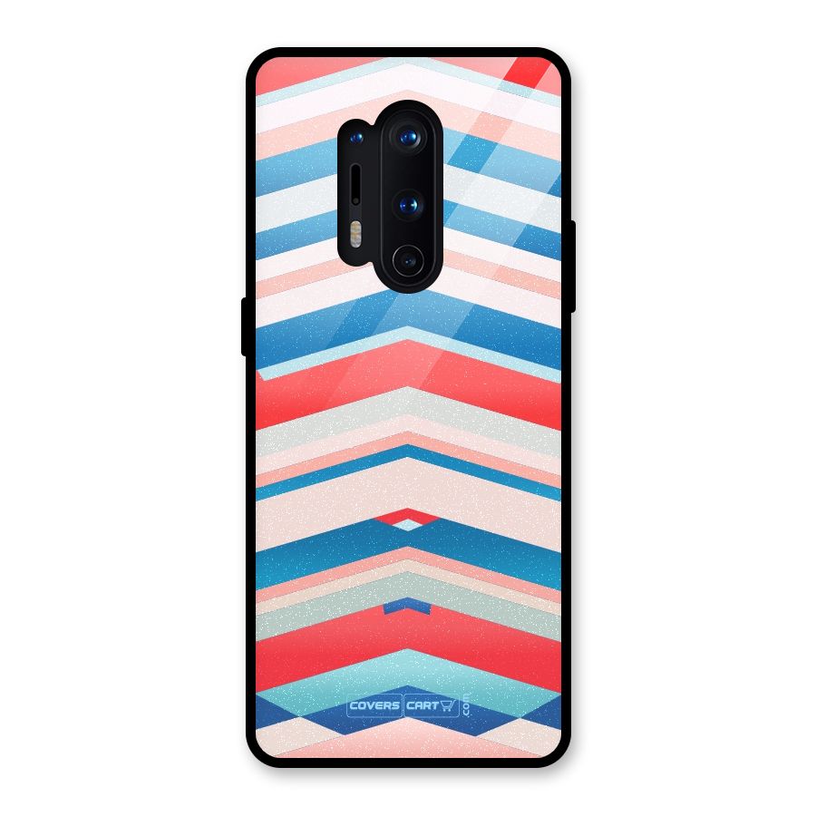 Unique Vibrant Colours Glass Back Case for OnePlus 8 Pro