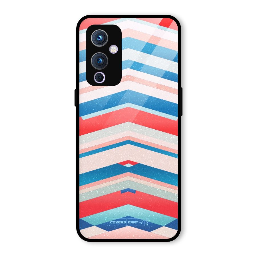 Unique Vibrant Colours Glass Back Case for OnePlus 9
