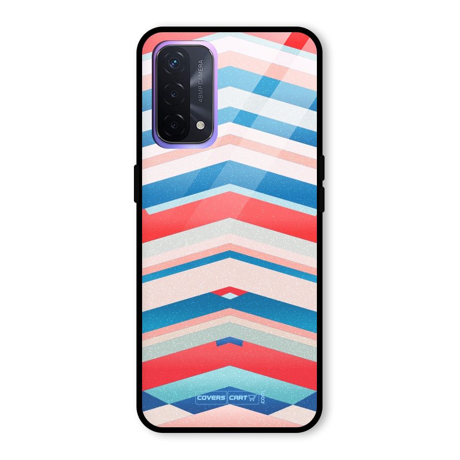 Unique Vibrant Colours Glass Back Case for Oppo A74 5G
