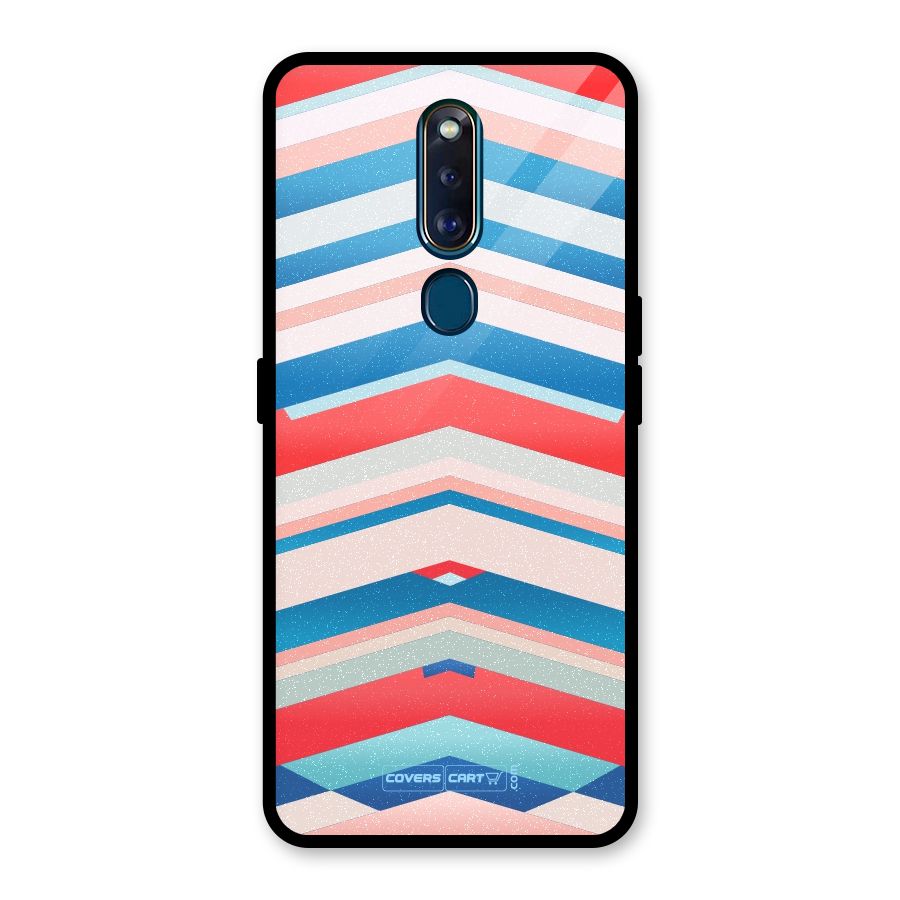 Unique Vibrant Colours Glass Back Case for Oppo F11 Pro