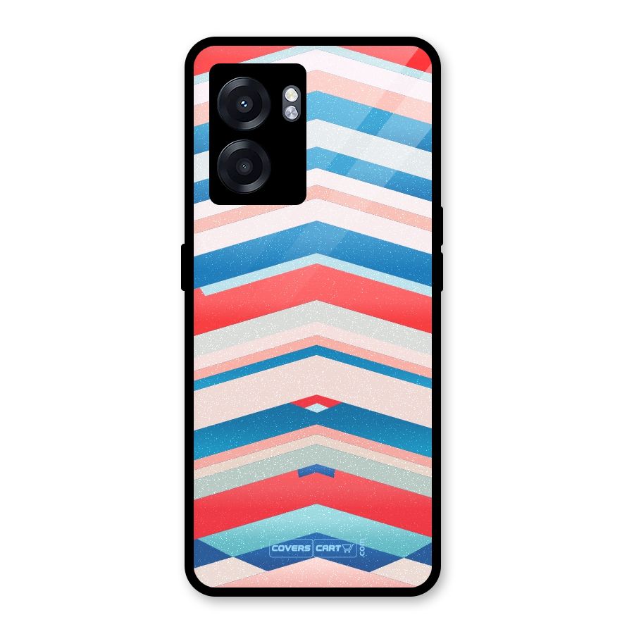 Unique Vibrant Colours Glass Back Case for Oppo K10 (5G)