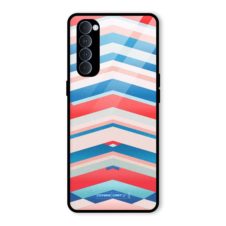 Unique Vibrant Colours Glass Back Case for Oppo Reno4 Pro
