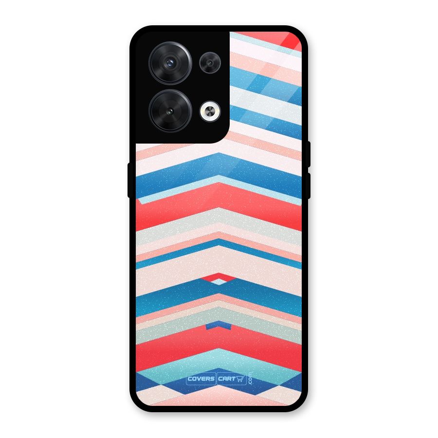 Unique Vibrant Colours Glass Back Case for Oppo Reno8 5G