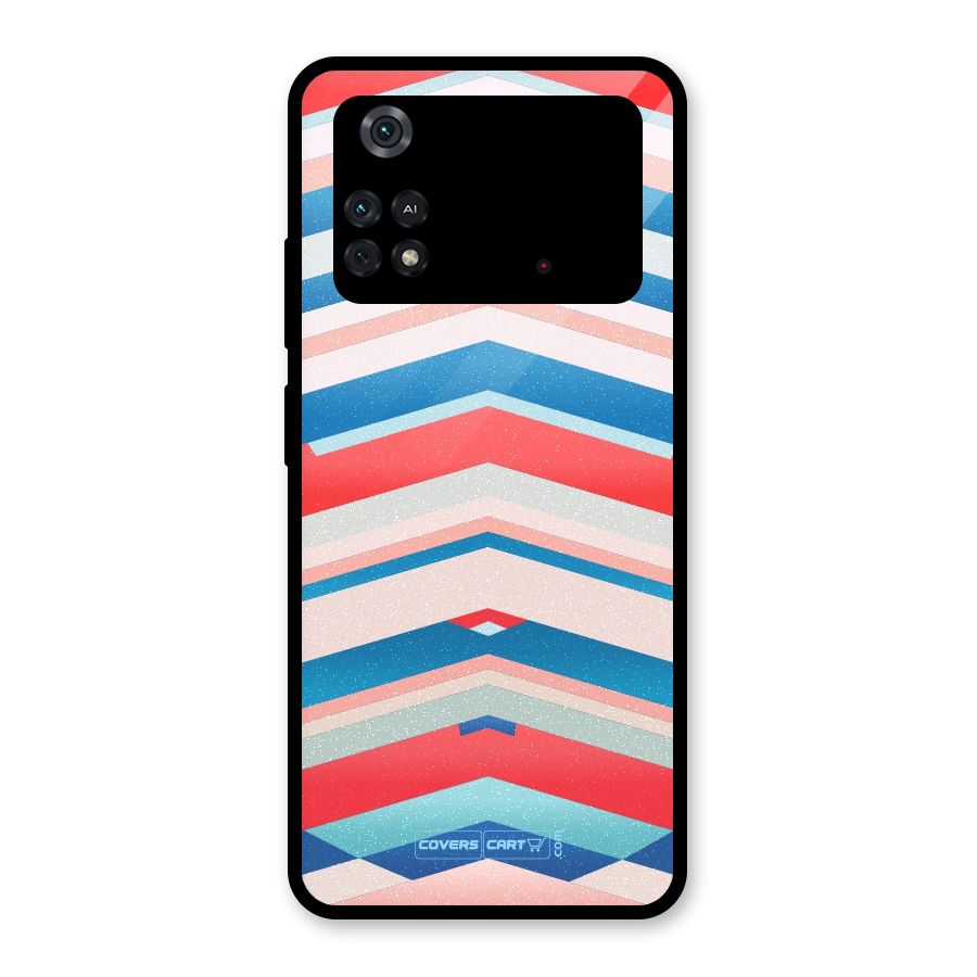 Unique Vibrant Colours Glass Back Case for Poco M4 Pro 4G