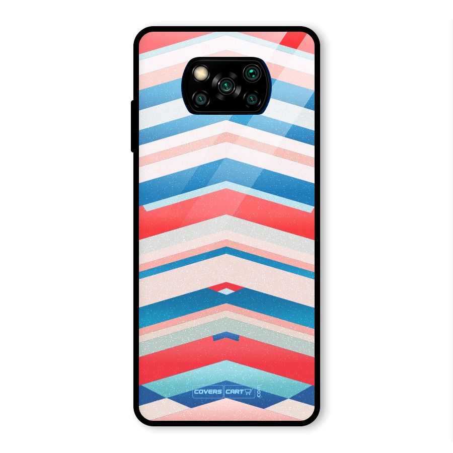 Unique Vibrant Colours Glass Back Case for Poco X3 Pro