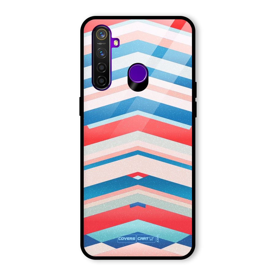 Unique Vibrant Colours Glass Back Case for Realme 5 Pro