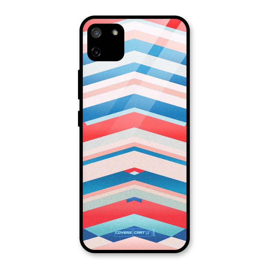 Unique Vibrant Colours Glass Back Case for Realme C11