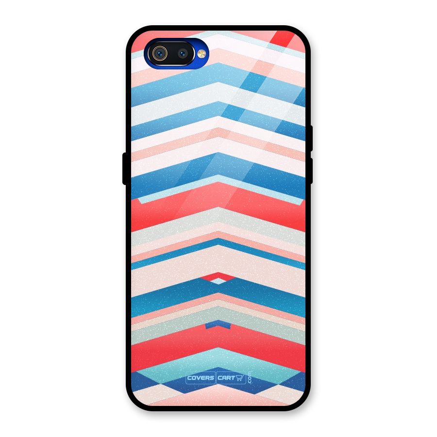 Unique Vibrant Colours Glass Back Case for Realme C2