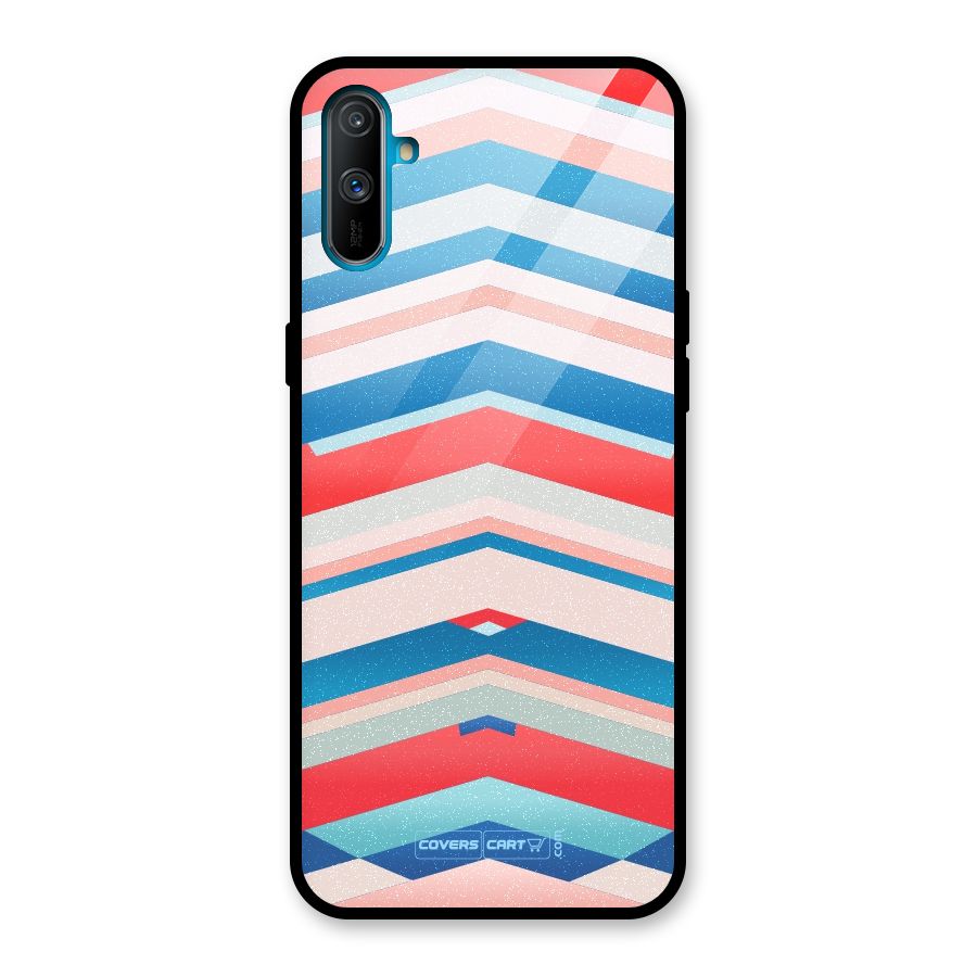 Unique Vibrant Colours Glass Back Case for Realme C3