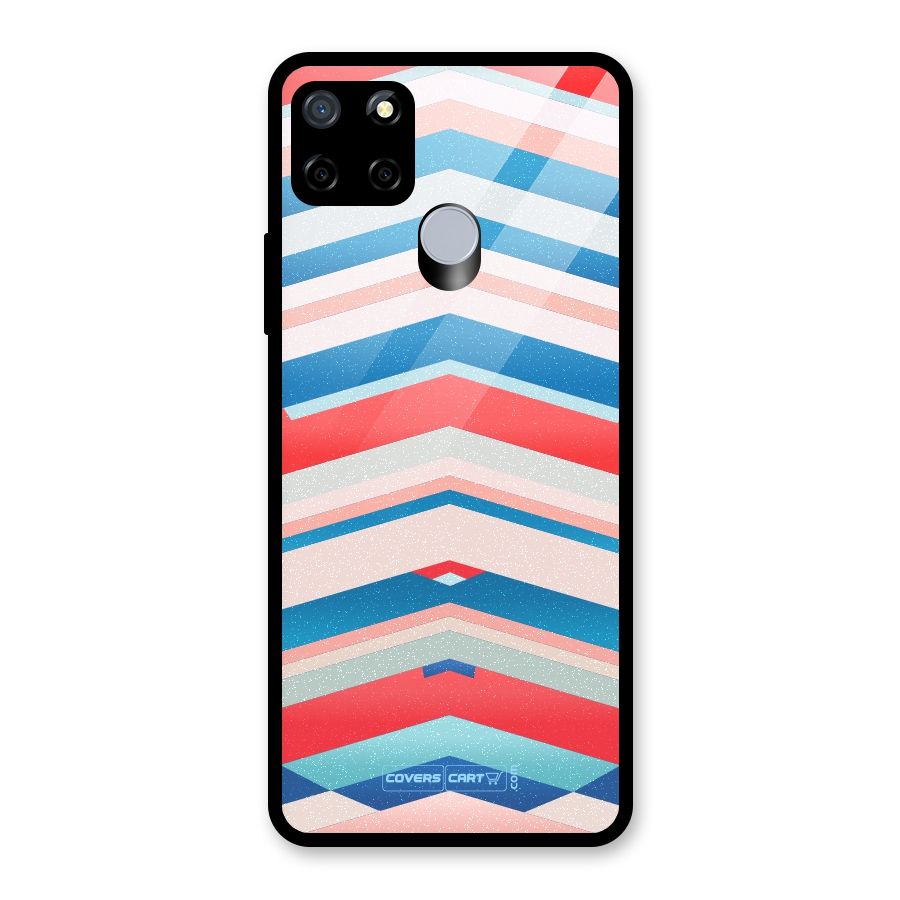 Unique Vibrant Colours Glass Back Case for Realme Narzo 30A