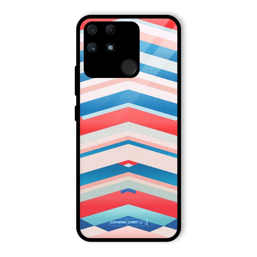 Unique Vibrant Colours Glass Back Case for Realme Narzo 50A