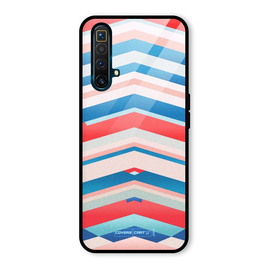 Unique Vibrant Colours Glass Back Case for Realme X3