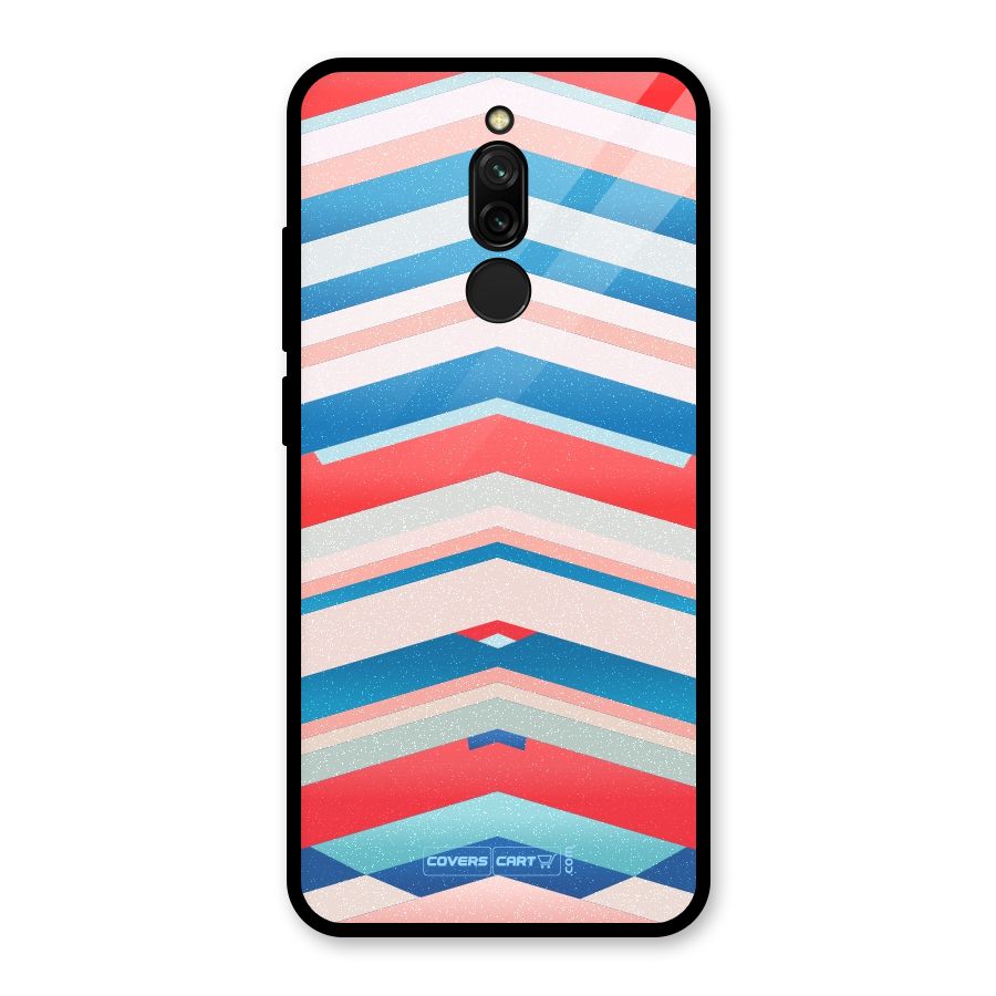 Unique Vibrant Colours Glass Back Case for Redmi 8