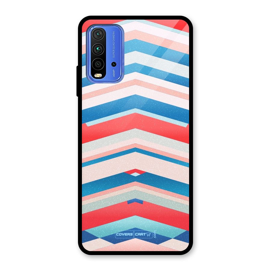 Unique Vibrant Colours Glass Back Case for Redmi 9 Power