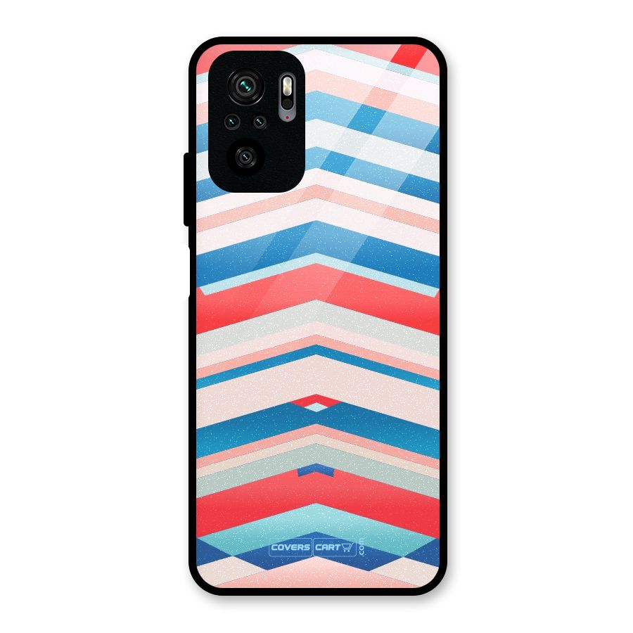 Unique Vibrant Colours Glass Back Case for Redmi Note 10S