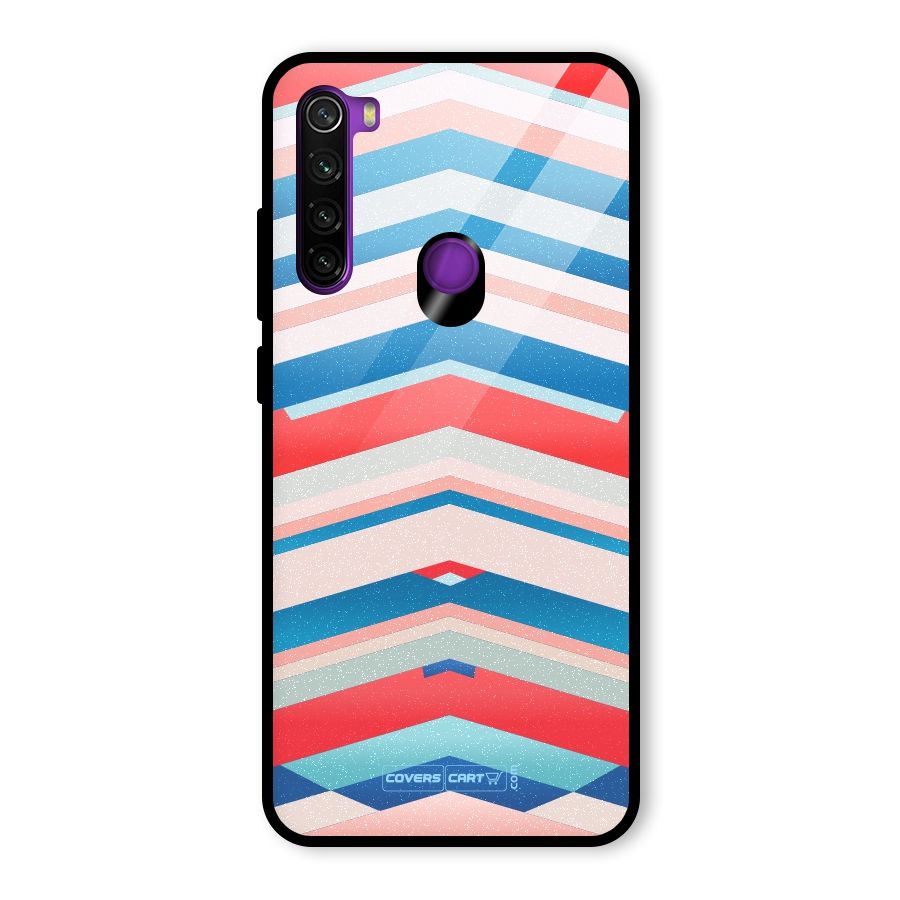 Unique Vibrant Colours Glass Back Case for Redmi Note 8