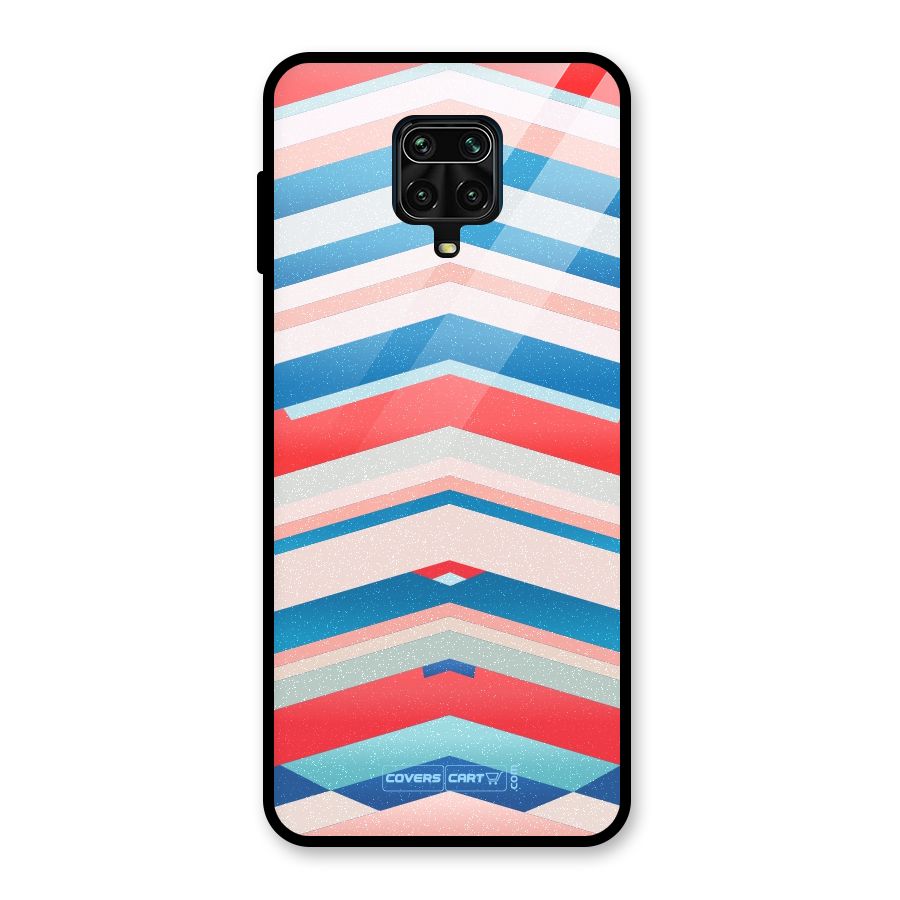 Unique Vibrant Colours Glass Back Case for Redmi Note 9 Pro